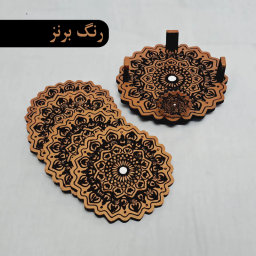زیر لیوانی مدل شمسه مجموعه 5 عددی