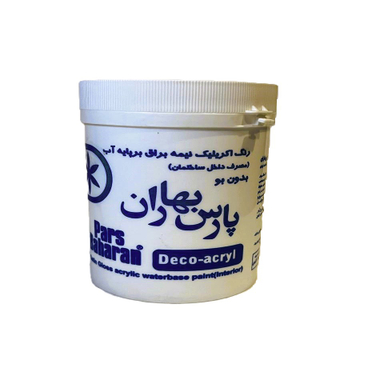 رنگ اکریلیک نیمه براق پارس بهاران کد 02 وزن 1 کیلوگرم