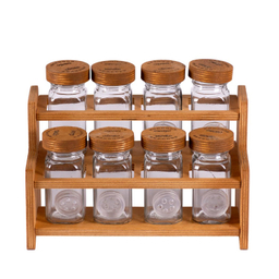 جای ادویه مکارتی مدل شاکا به همراه استند مجموعه ۸ عددی