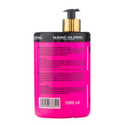 پک شامپو و ماسک داخل و بعد حمام نانوگلوبال مدل Shine System سری Anti Frizz حجم 1000 میلی لیتر