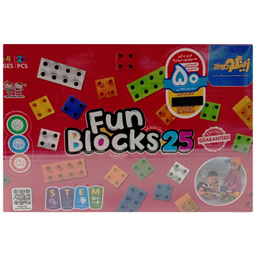 خانه‌سازی کلاسیک 25 قطعه زینگو مدل FUN BLOCKS
