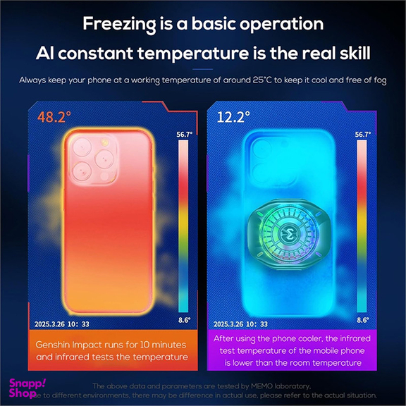 خنک کننده گوشی موبایل ممو مدل CX10 Basic