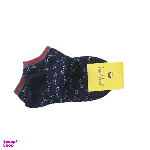 جوراب مچی زنانه طرح گوچی کد Dnblu-410