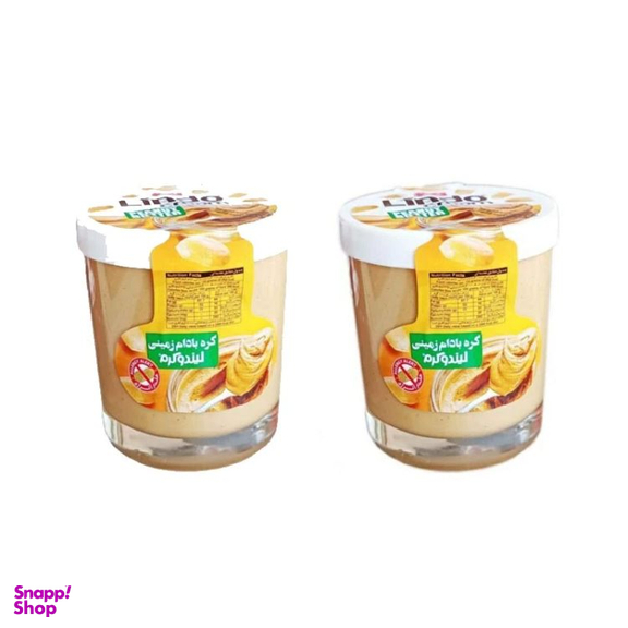 کره بادام زمینی لیندو شیرین عسل وزن 220 گرم بسته 2 عددی