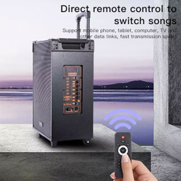 اسپیکر 8 اینچ یسیدو مدل YESIDO YSW15 به همراه 2 میکروفون و ریموت کنترل