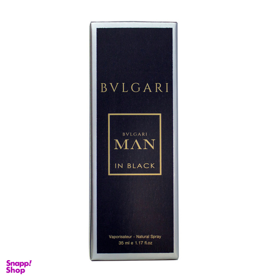 عطر جیبی مردانه پرستیژ مدل Bvlgari Man In Black حجم 35 میلی لیتر