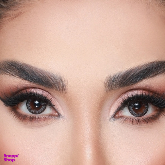 لنز رنگی سالیانه هرا شماره 6 کد HJ210 رنگ طوسی دور مشکی