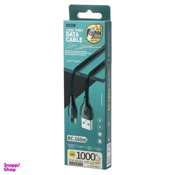 کابل تبدیل USB به microUSB ریمکس مدل RC-160m طول 1 متر