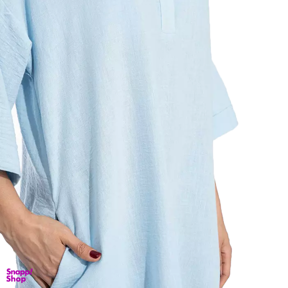پیراهن زنانه چرلو مدل رها رنگ آبی