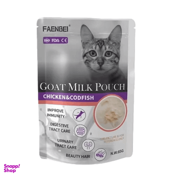 پوچ گربه فنبی طعم مرغ و ماهی کاد وزن 85 گرم