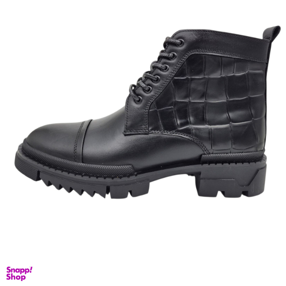 نیم بوت مردانه چرم ریباری مدل Z31 رنگ مشکی