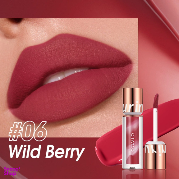 رژ لب مایع او تو او مدل لالی پاپ رنگ 06 wild berry