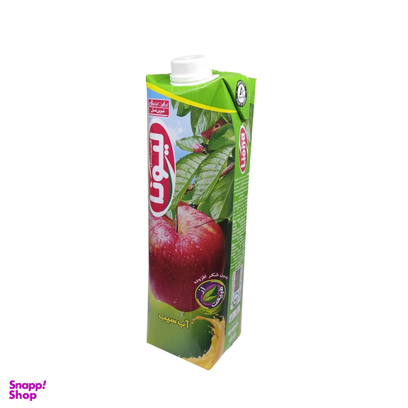 آبمیوه پاکتی لیونا با طعم سیب شیرین عسل حجم یک لیتر