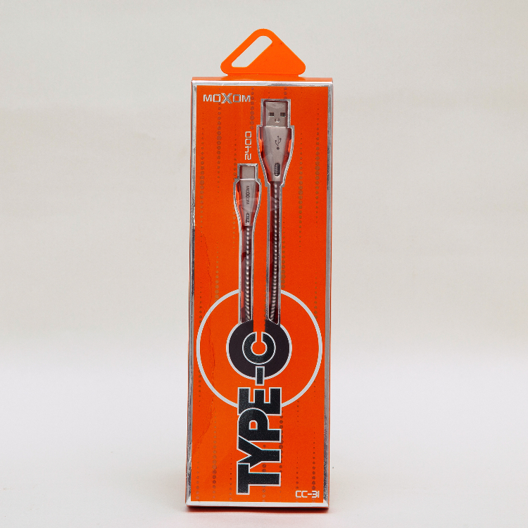 کابل شارژ USB به Type-C موکسوم مدل CC31 طول 1 متر