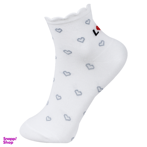 جوراب زنانه آرسس طرح قلب کد 411 مجموعه 6 عددی