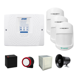 دزدگیر بی سیم و باسیم آنیک مدل ecomax-n مجموعه 8 عددی