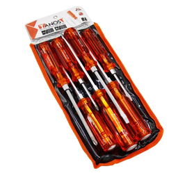 پیچ گوشتی ضربه خور تانوس مدل SMT-GO THROUGH SCREWDDRIVER SET-7PCS بسته 7 عددی
