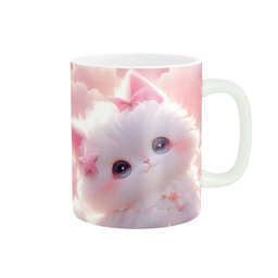 ماگ پاد آفرین طرح گربه عروسکی کد 3642