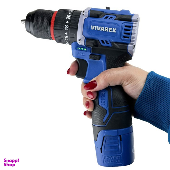 دریل شارژی 16 ولت براشلس ویوارکس مدل VR1608-BLX