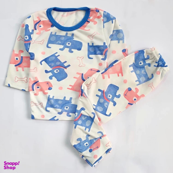 ست تیشرت آستین بلند و شلوار راحتی نوزادی مدل هاپو کد 4161 رنگ سفید