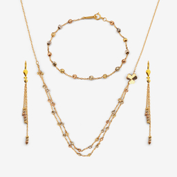 نیم ست طلا 18 عیار زنانه سین سان مدل A93