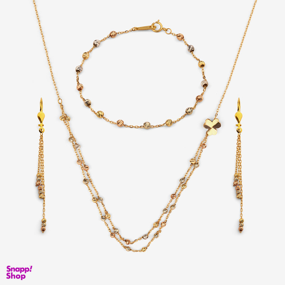 نیم ست طلا 18 عیار زنانه سین سان مدل A93