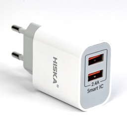 شارژر دیواری هیسکا مدل H-107 به همراه کابل تبدیل Lightning
