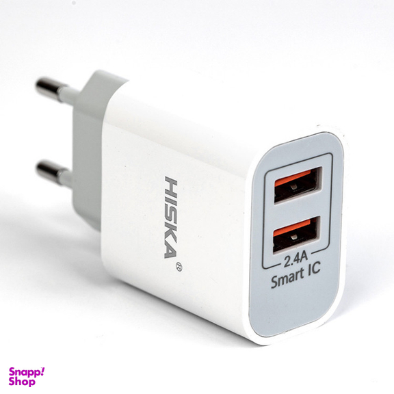 شارژر دیواری هیسکا مدل H-107 به همراه کابل تبدیل Lightning