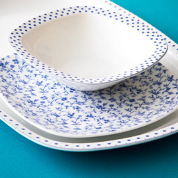 سرویس غذاخوری 27 پارچه چینی زرین ایران مدل ورونیکا سری کواترو درجه عالی