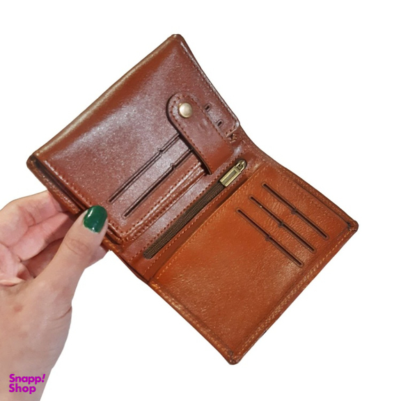 کیف پول نیم کتی چرم طبیعی کد 508