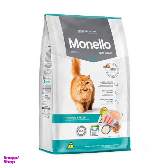 غذای خشک گربه مونلو مدل هربال شده وزن 1 کیلوگرم