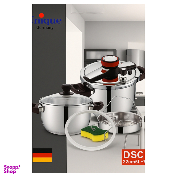 زودپز دوقلو یونیک کد RAGA _5_7 گنجایش 5 و 7 لیتر