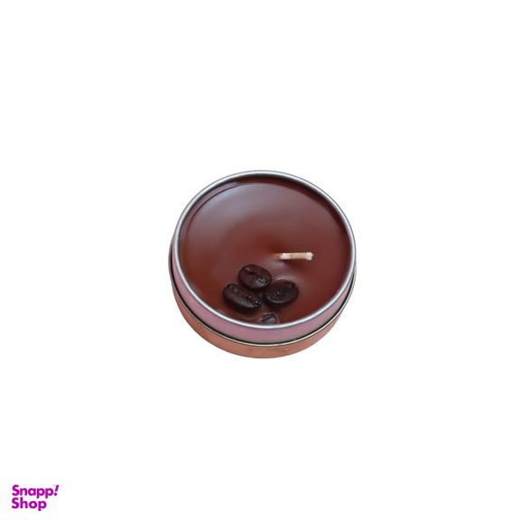 شمع گلاویژ طرح قهوه و بابونه مجموعه ۳ عددی
