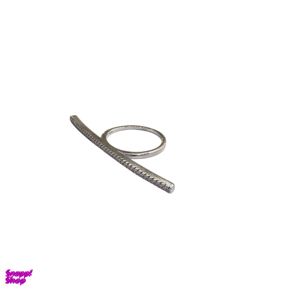 انگشتر نقره 925 عیار زنانه طرح لاین کد roj 1707