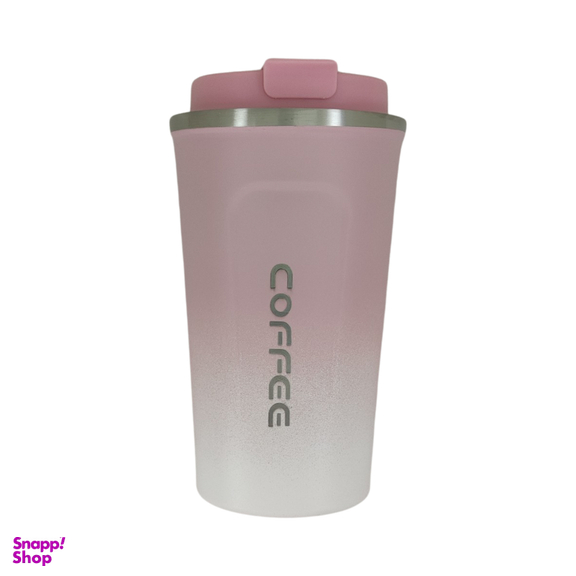 ماگ سفری طرح coffee مدل پاستیلی حجم 500 میلی لیتر