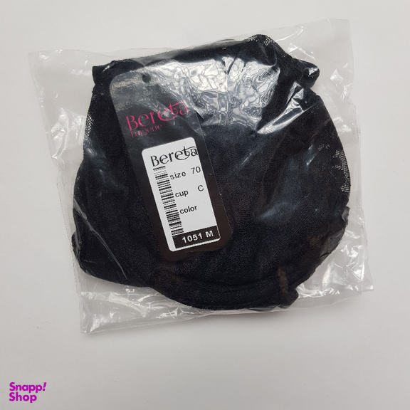 ست شورت و سوتین زنانه برتا مدل توری کد 1051M رنگ مشکی