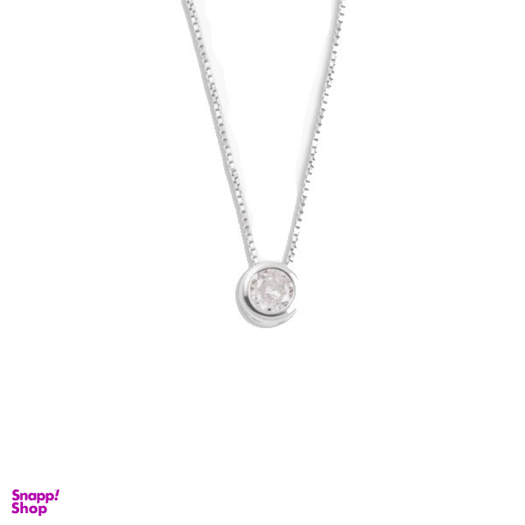 گردنبند نقره زنانه مدل تک نگین کد 014