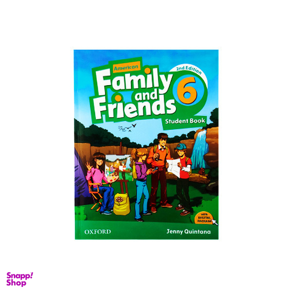 کتاب فمیلی اند فرندز 6 به همراه کتاب کار اثر Jenny Quintana انتشارات آکسفورد