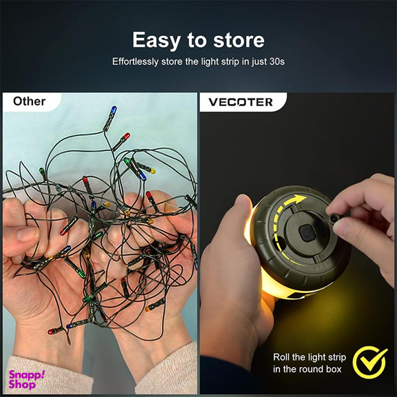 ریسه چراغ کمپینگ مدل STRING LIGHTS YD-2314 طول 8 متر