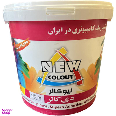 رنگ اکریلیک نیم براق نیوکالر کد 1100 وزن 20 کیلوگرم