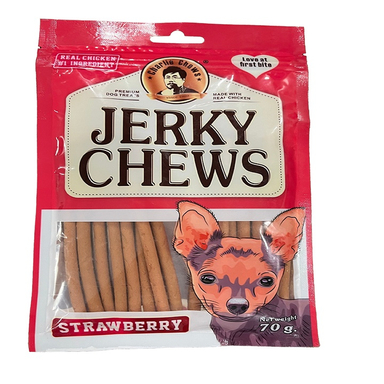 تشویقی سگ جرکی چیوز مدل توت فرنگی وزن 70 گرم