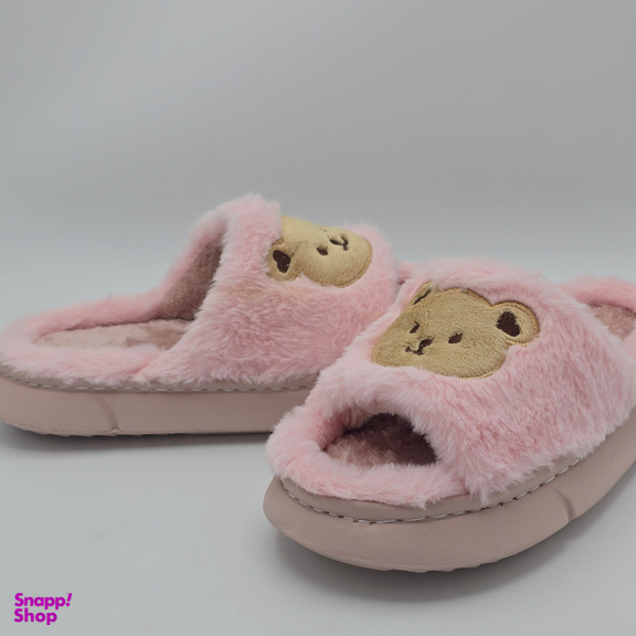 دمپایی حوله ای کد 7383 رنگ صورتی