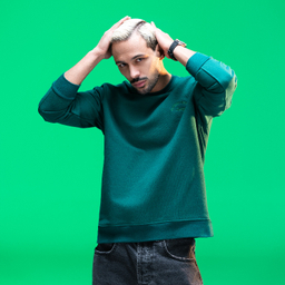 سویشرت زیگ مدل Society رنگ سبز یشمی