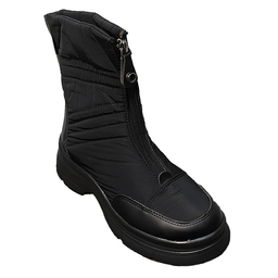 نیم بوت زنانه مدل کاپشنی کد 1136 مشکی