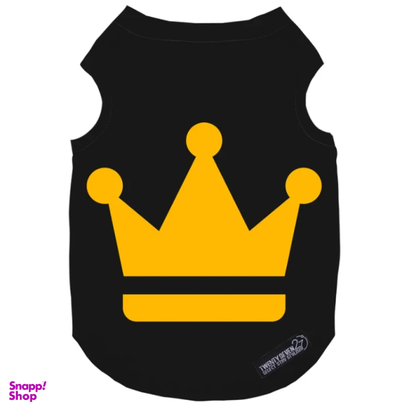 لباس سگ و گربه 27 طرح Royal Black Crown کد MH1519 رنگ مشکی