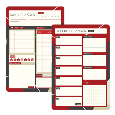 مگنت یخچال لاژید مدل پلنر روزانه و هفتگی کد MGNT048 سایز 20×30 سانتی متر