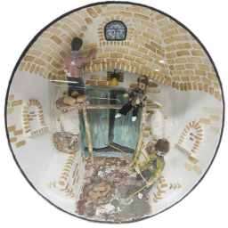 کاسه دیوارکوب حجیم سازی شده طرح معماری بنایی کد  TP-1023-0204