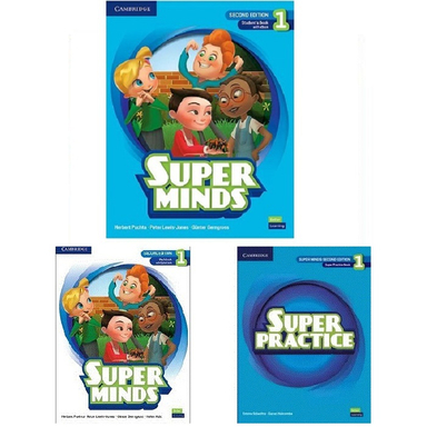 کتاب Super Minds 2nd Edition 1 Super Practice Book+SB+WB اثر جمعی از نویسندگان انتشارات کمبریج