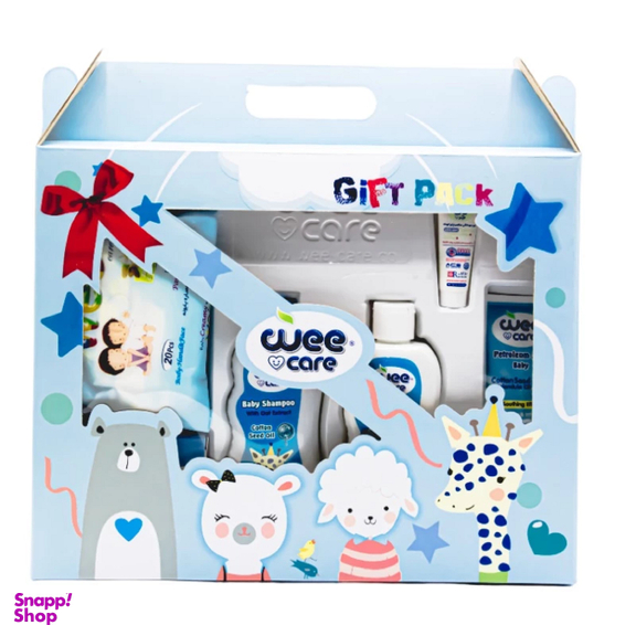 ست هدیه بهداشتی وی کر مدل روغن پنبه دانه پسرانه مجموعه 6 عددی