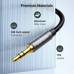 کابل تبدیل 3.5mm Male به 3.5mm Female یوگرین مدل AV118 کد 10595 طول 3 متر